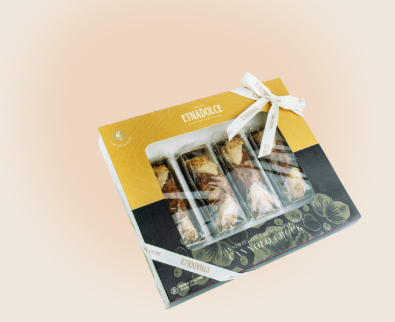 Coffret cannoli amandes avec crème de noisette